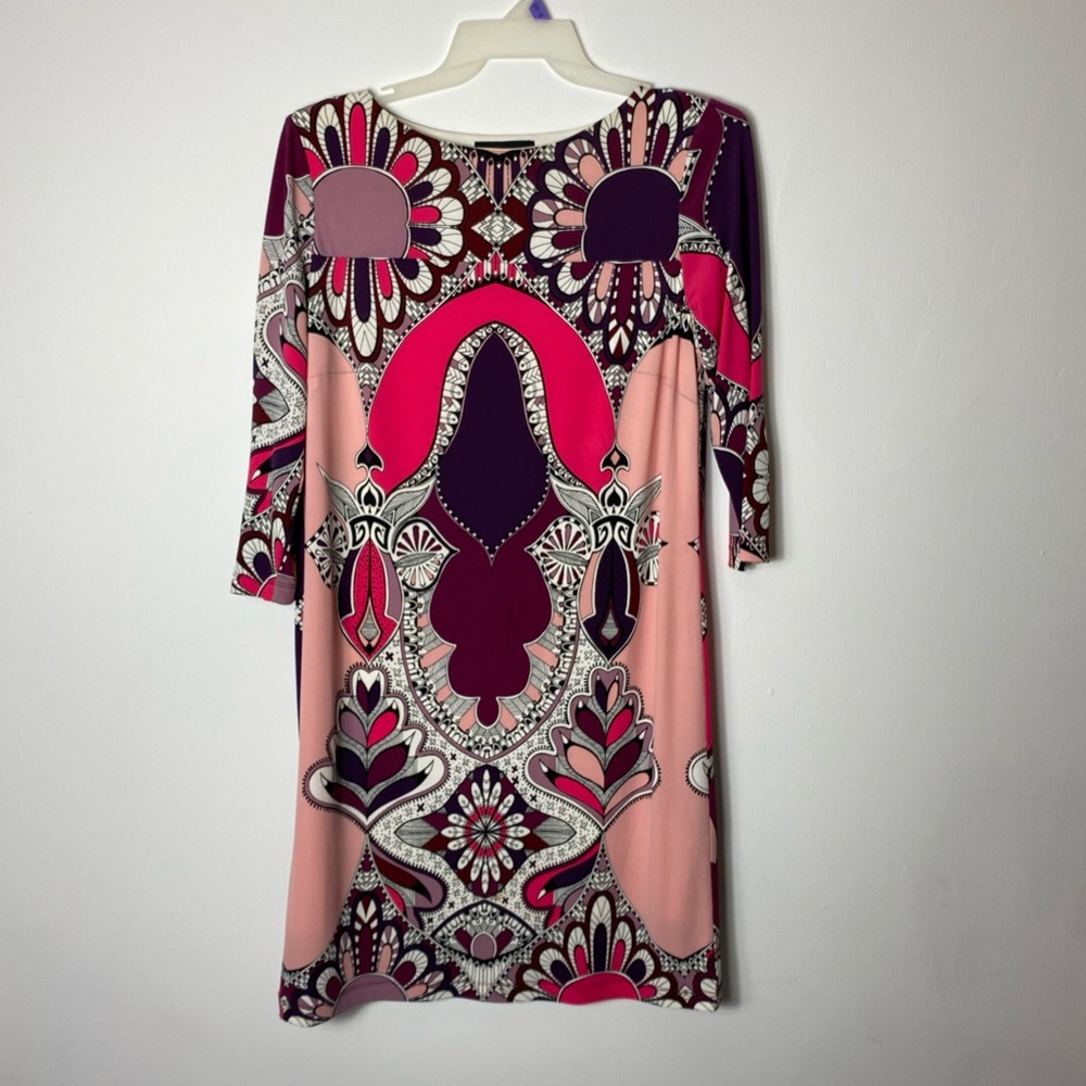 Donna Morgan Pink and Purple Mini Dress